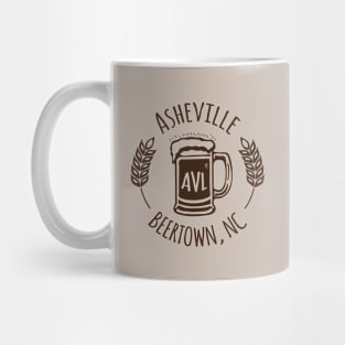 Beertown Asheville, NC - Brown 03 Mug